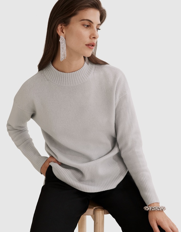 Country Road Australian Merino Wool Rib Detail Pullover