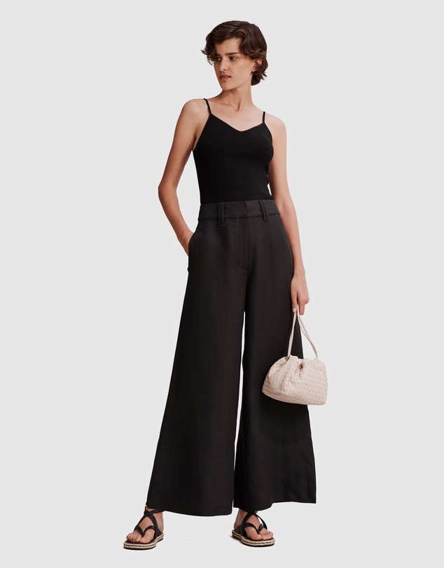 Country Road Organically Grown French Linen Wide Leg Pant