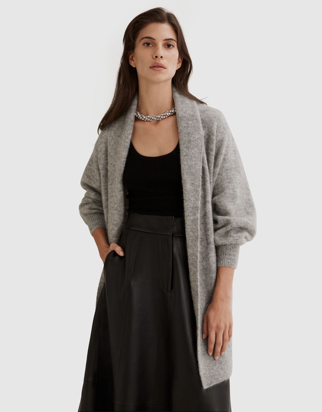 Country Road Longline Fluffy Cardigan
