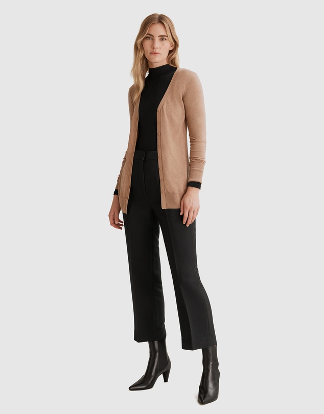 Country Road Australian Merino Wool Silk Cardigan