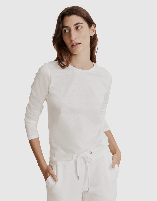 Country Road Long Sleeve Australian Cotton Slub T-Shirt