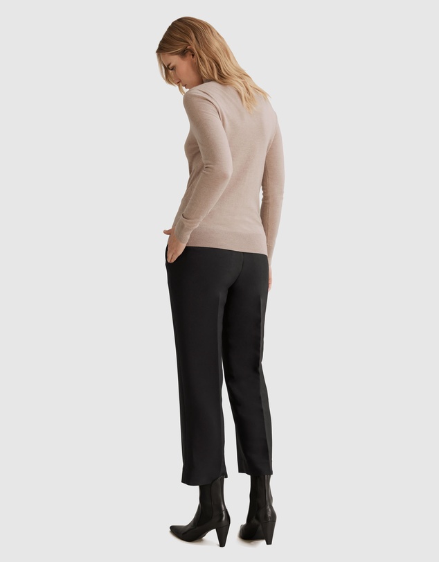 Country Road Australian Merino Wool Silk Long Sleeve Knit