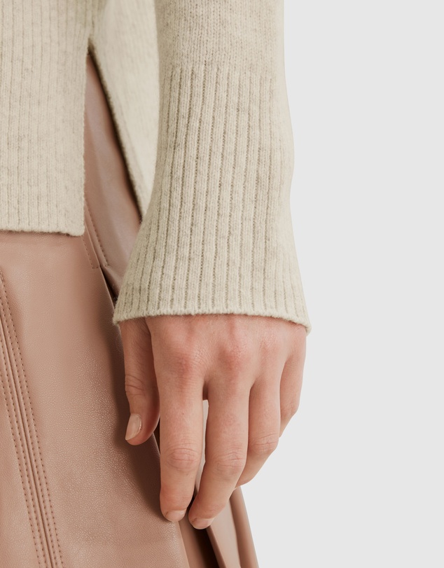 Country Road Australian Merino Wool Rib Detail Pullover