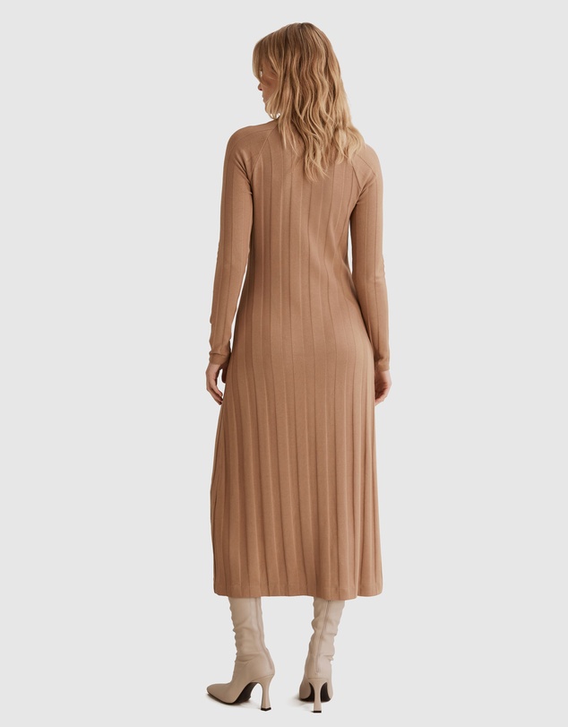Country Road Self Stripe Rib Dress
