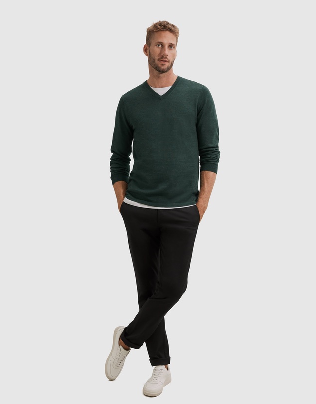 Country Road Verified Australian Merino V-neck Knit
