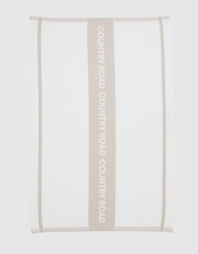 Country Road Australian Cotton Cr Logo Tea Towel