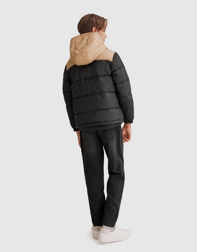 Country Road Teen Recycled Polyester Spliced Puffer Jacket