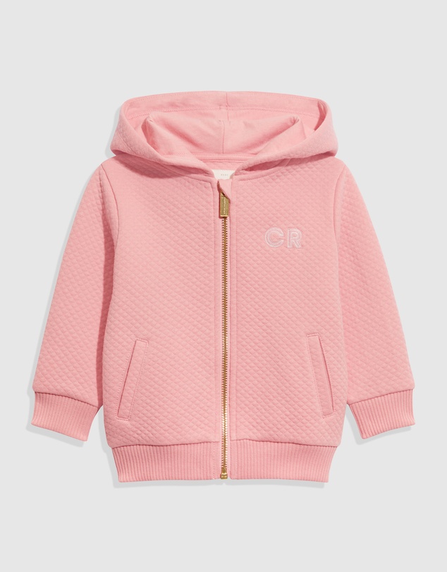 Country Road Organically Grown Cotton Quilted Hooded Sweat