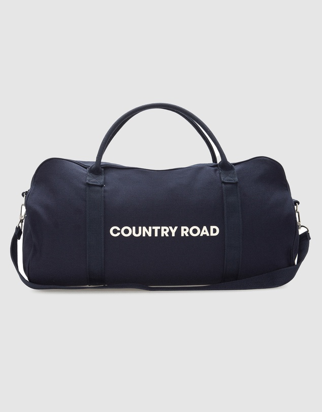 Country Road Zip Canvas Logo Tote