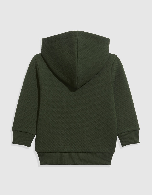 Country Road Unisex Organically Grown Cotton Quilted Hooded Sweat