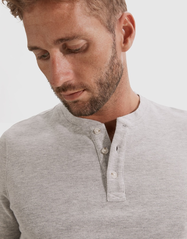 Country Road Long Sleeve Waffle Henley