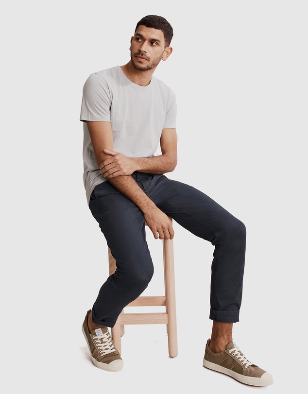 Country Road Micro Stripe Pima Crew T-Shirt