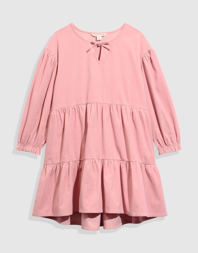 Country Road Tiered Cord Dress