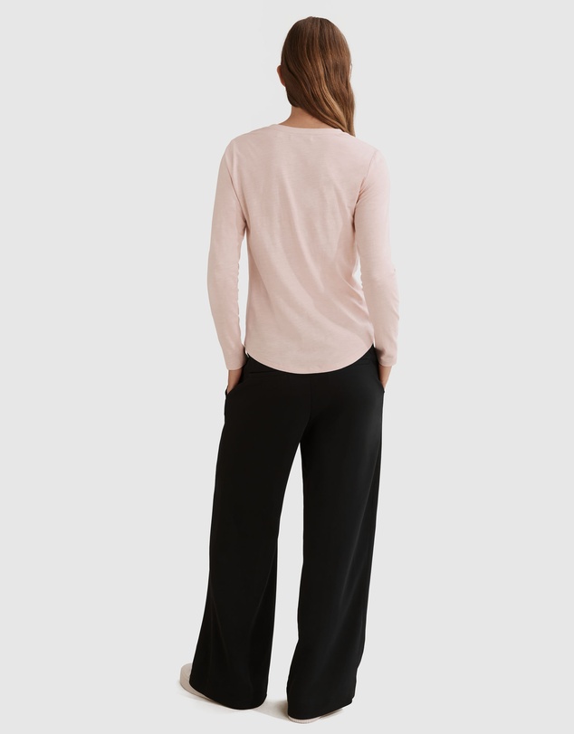 Country Road Long Sleeve Australian Cotton Slub T-Shirt