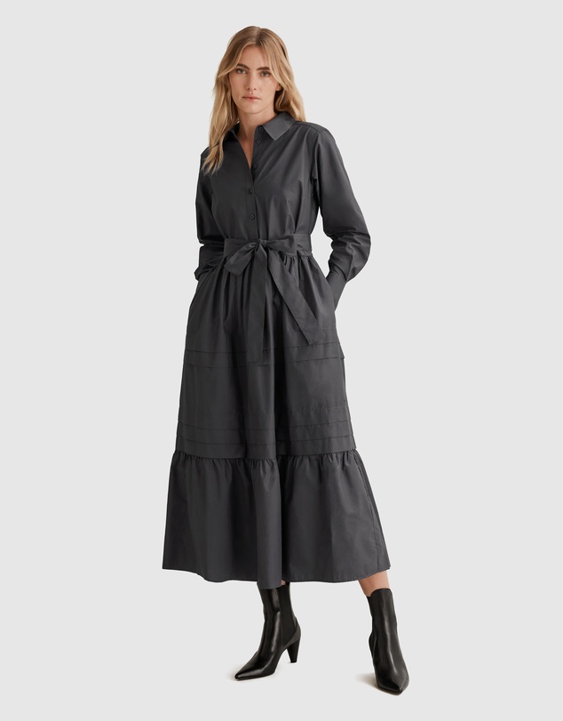 Country Road Panelled Shirt Dress