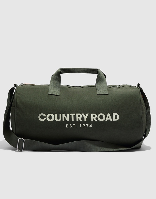 Country Road Organically Grown Cotton Modern Logo Duffle
