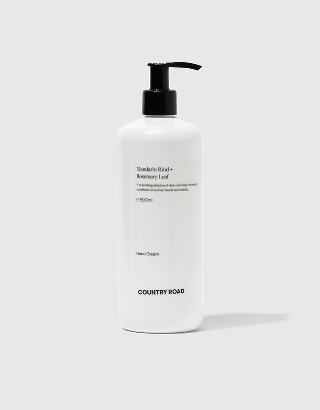 Country Road Mandarin Rind + Rosemary Leaf Hand Cream 500ml