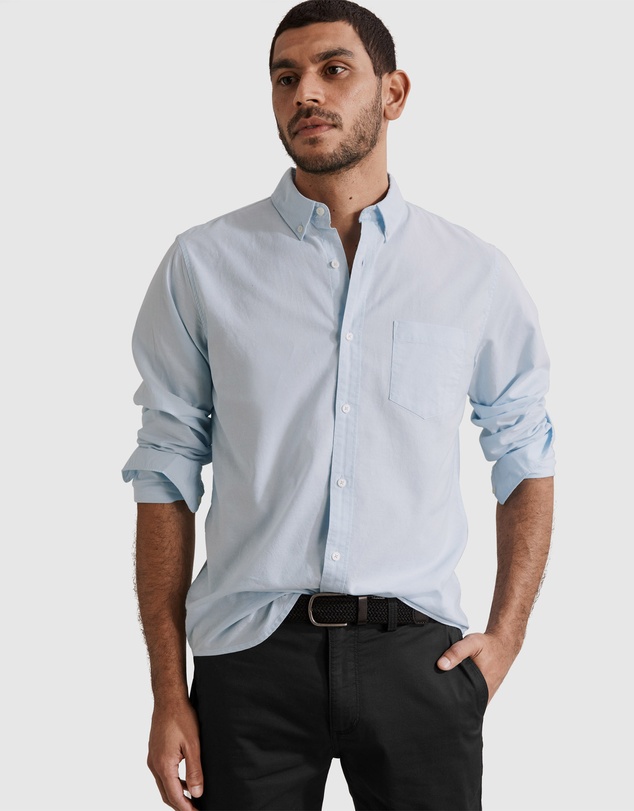 Country Road Regular Fit Washed Button Down Oxford Shirt
