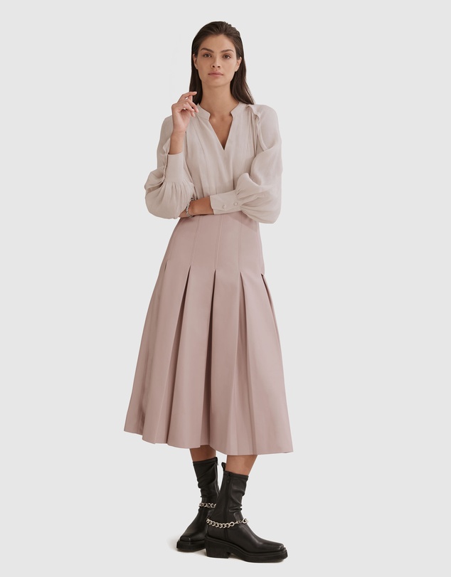 Country Road Inverted Pleat Skirt