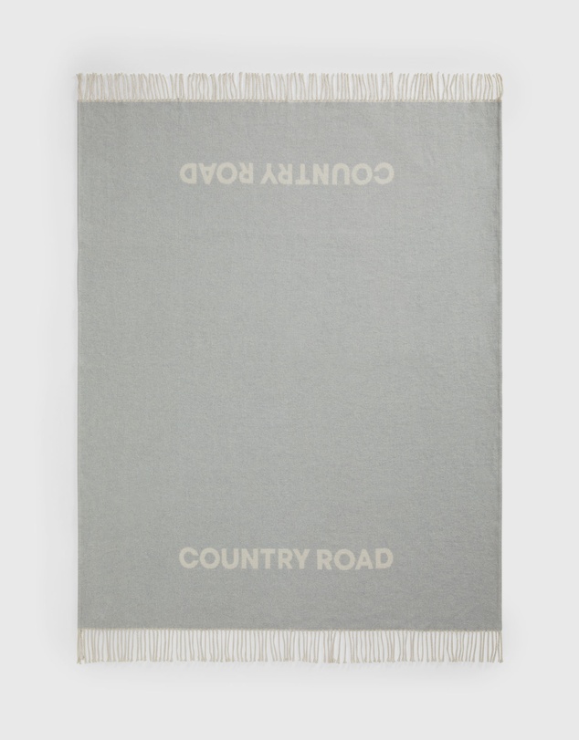 Country Road Recycled Cotton Modern Logo Throw