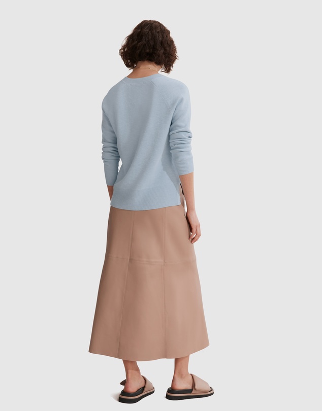 Country Road Cotton Linen V-neck Knit