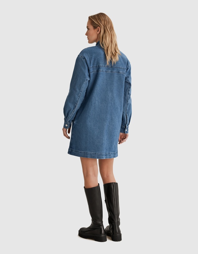Country Road Australian Cotton Denim Popover Dress