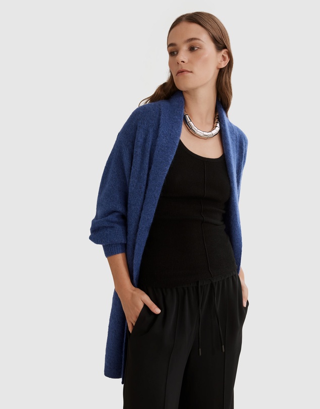 Country Road Longline Fluffy Cardigan