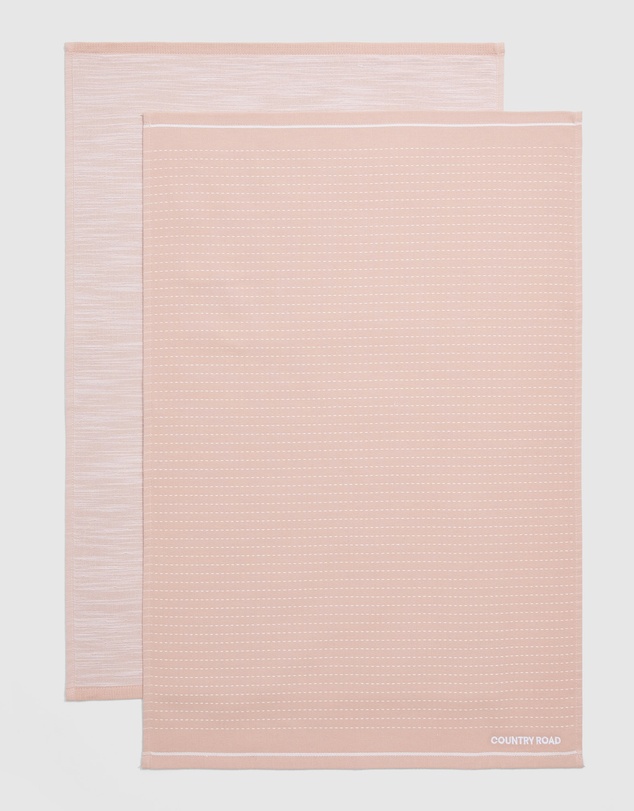 Country Road Australian Cotton Issi Tea Towel Pack Of 2