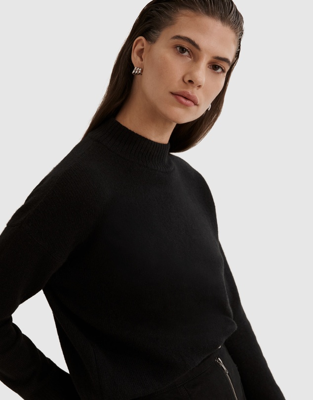 Country Road Australian Merino Wool Rib Detail Pullover