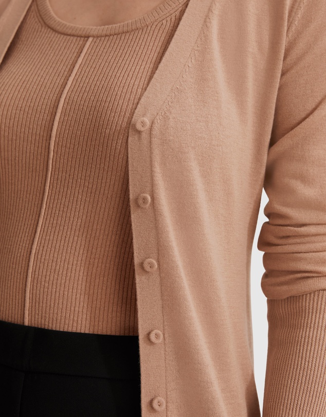 Country Road Australian Merino Wool Silk Cardigan