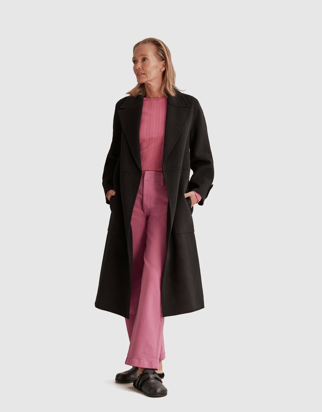 Country Road Self Stripe Long Sleeve Top