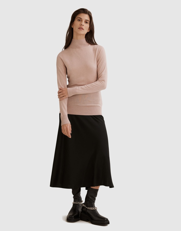 Country Road Australian Merino Wool Silk Long Sleeve Knit