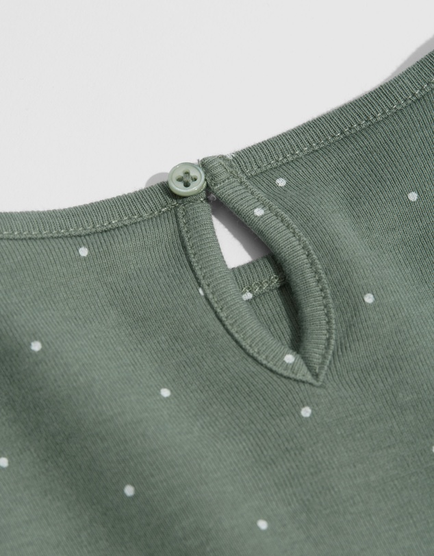 Country Road Organically Grown Cotton Pin Dot Frill T-Shirt