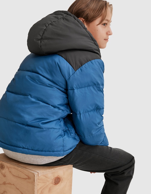 Country Road Teen Recycled Polyester Spliced Puffer Jacket