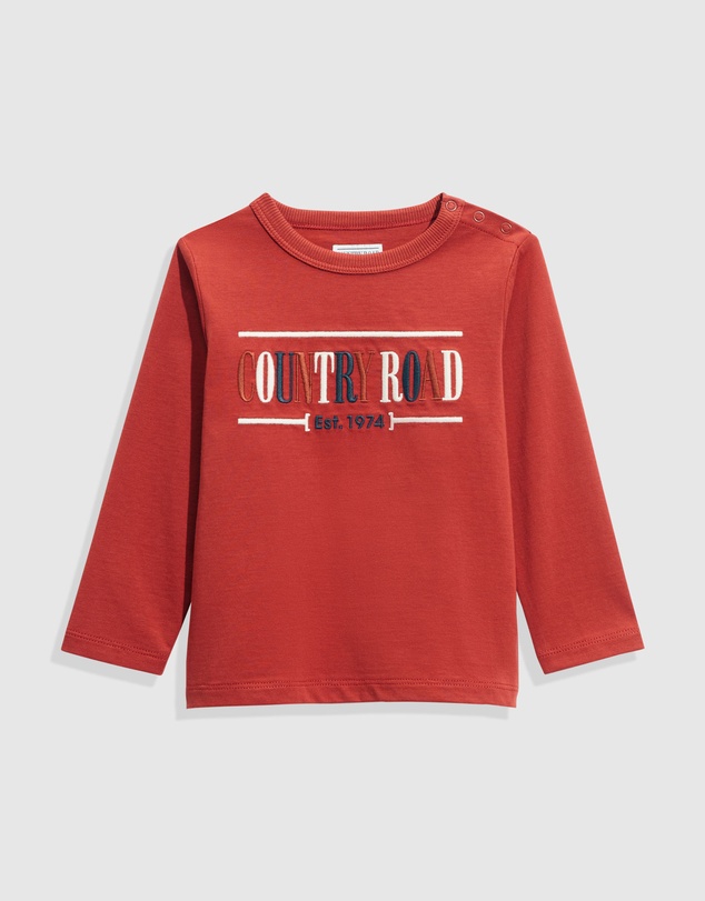 Country Road Verified Australian Cotton Long Sleeve Heritage T-Shirt