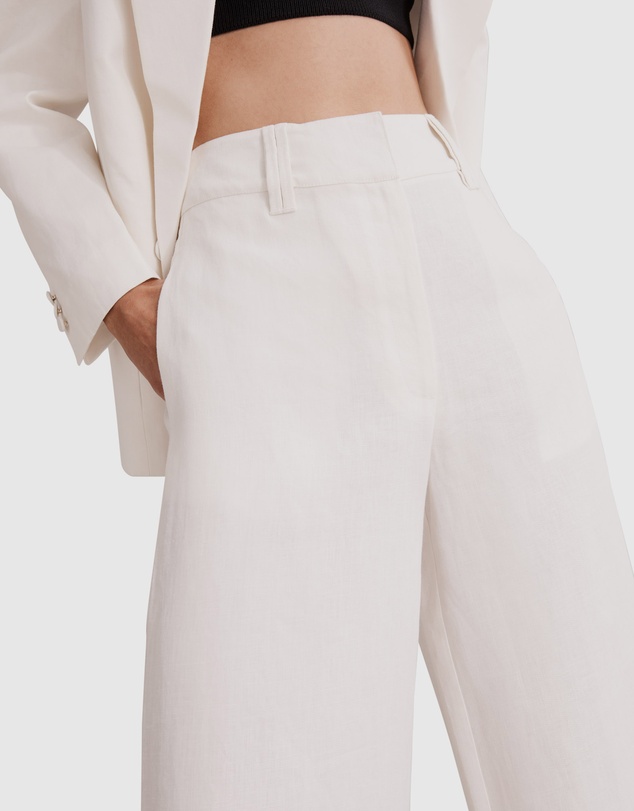 Country Road Organically Grown French Linen Wide Leg Pant