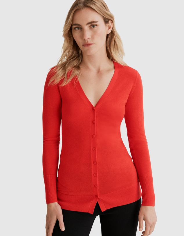 Country Road Australian Merino Wool Silk Cardigan