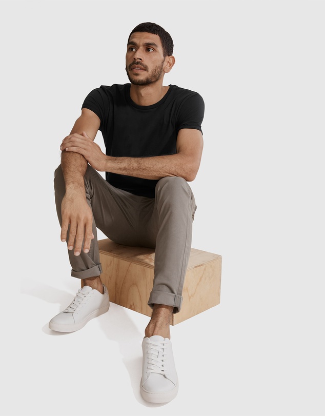 Country Road Short Sleeve Longline Garment Dyed T-Shirt