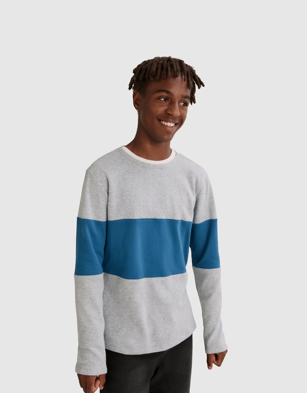 Country Road Teen Recycled Cotton Block Stripe T-Shirt