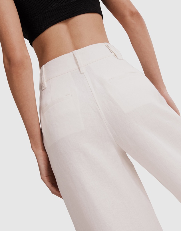 Country Road Organically Grown French Linen Wide Leg Pant