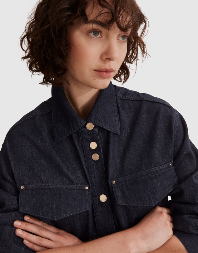 Country Road Relaxed Denim Shacket