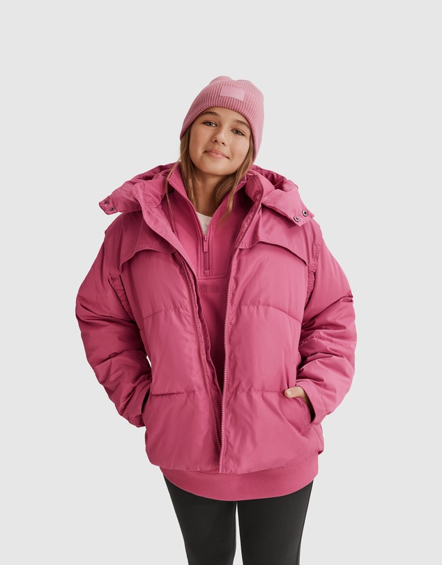 Country Road Teen Recycled Polyester Oversized Quilt Puffer Jacket