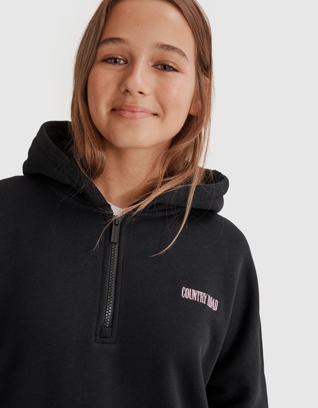 Country Road Teen Recycled Cotton Contrast Hooded Dress