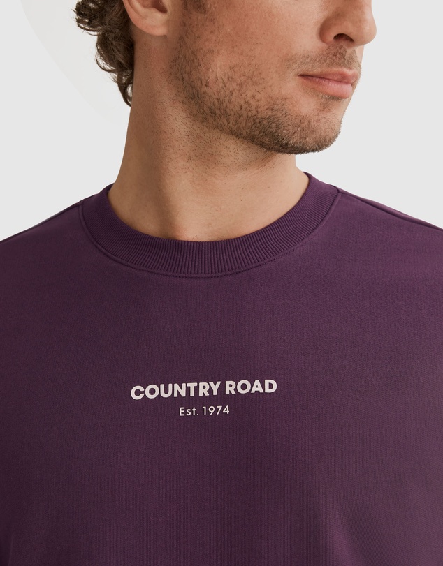 Country Road Australian Cotton Logo Sweat