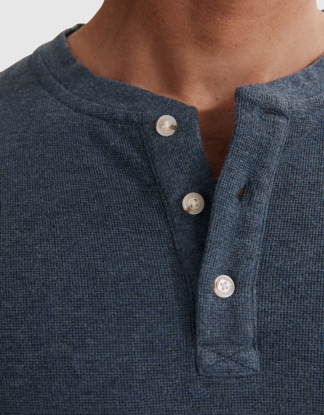 Country Road Long Sleeve Waffle Henley