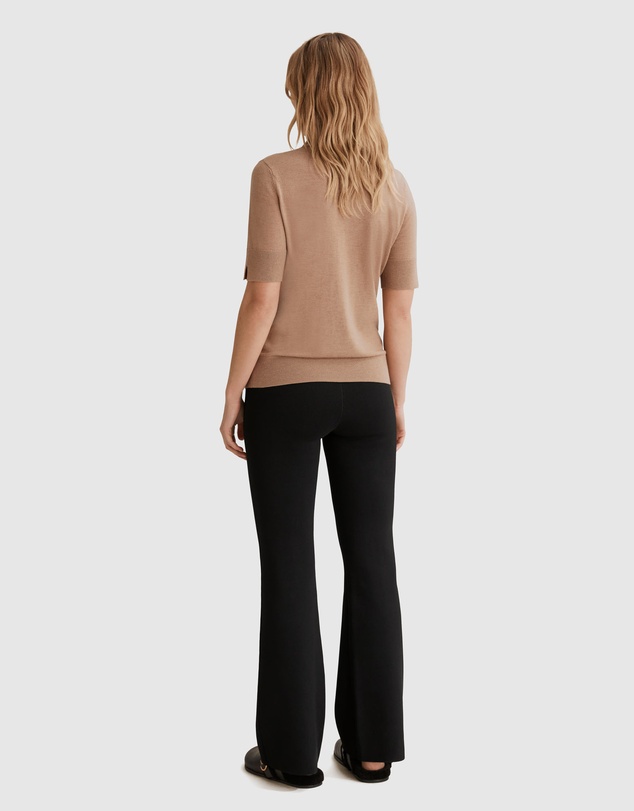 Country Road Australian Merino Wool Silk Short Sleeve Knit