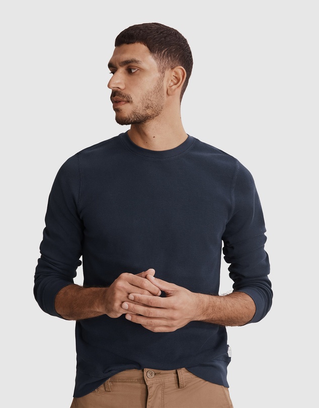 Country Road Waffle Crew T-Shirt