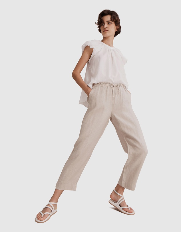 Country Road Organically Grown French Linen Pant
