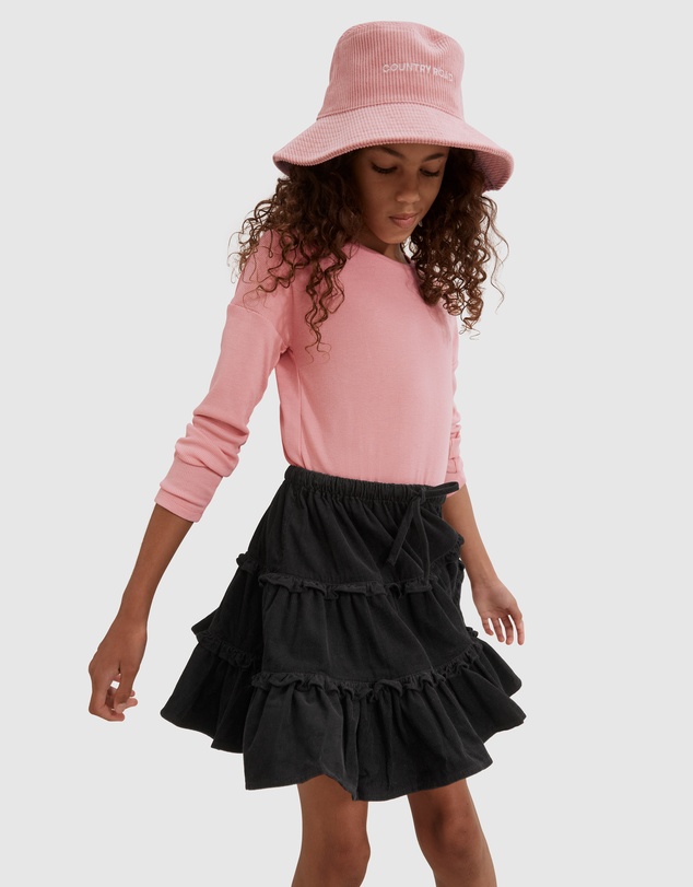 Country Road Tiered Cord Skirt
