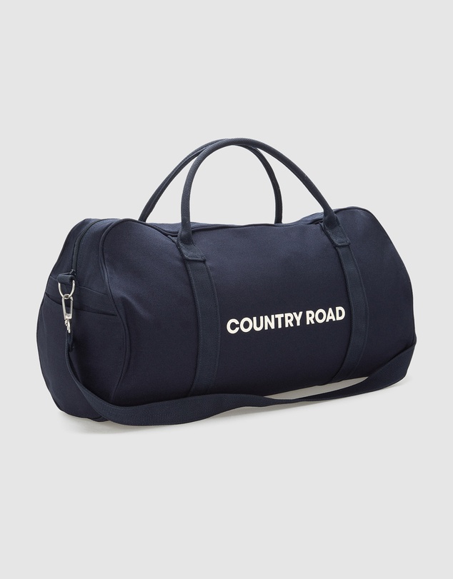 Country Road Zip Canvas Logo Tote